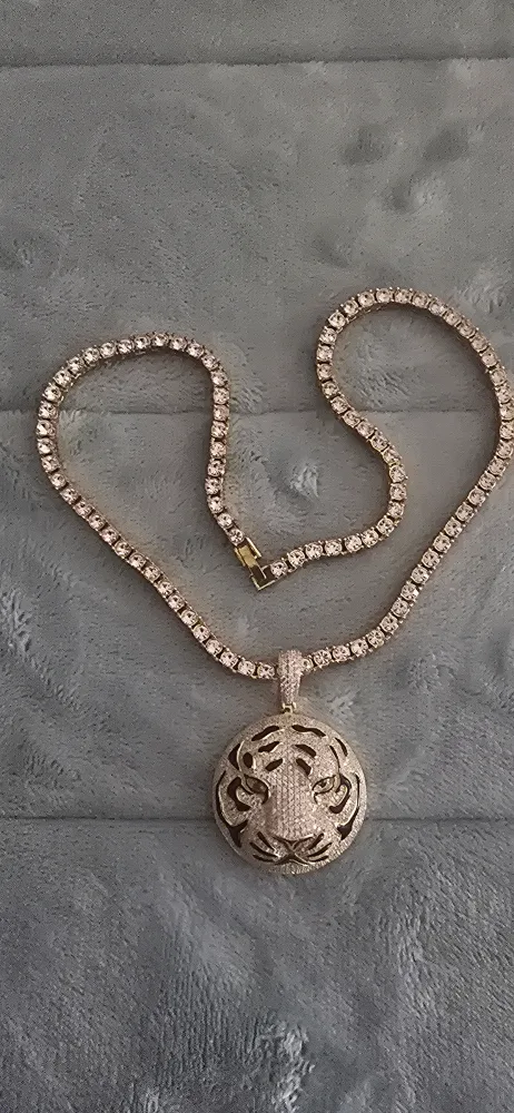 Tiger Pendant Necklace/chain ❤️ thumbnail