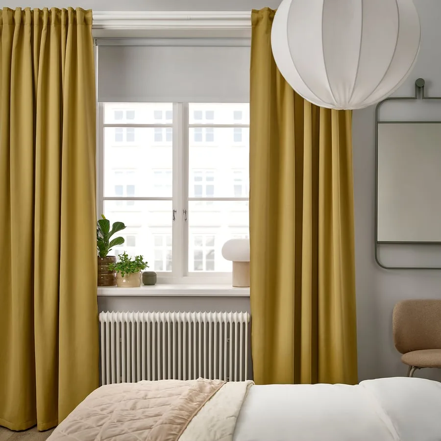 IKEA Majgull Beige-Yellow Curtains image indicator(3)