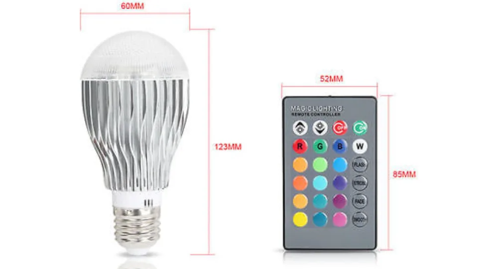 Brand new HEAVY DUTY LED LIGHTBULB With REMOTE CONTROL.. image indicator(5)