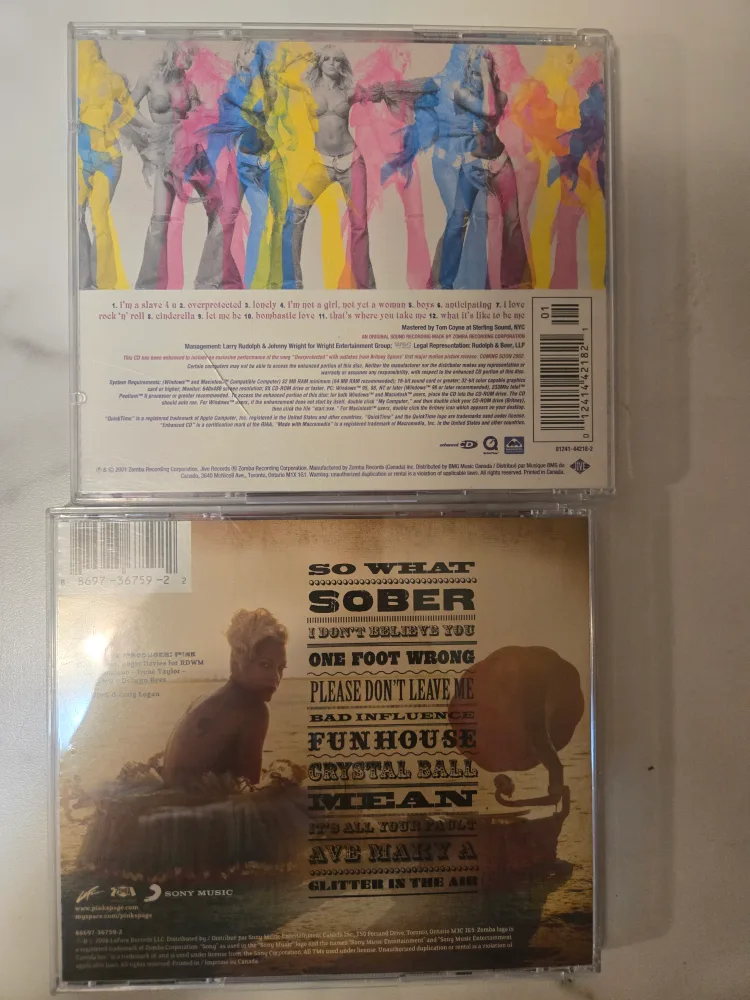 Britney Spears & Pink CDs image indicator(2)