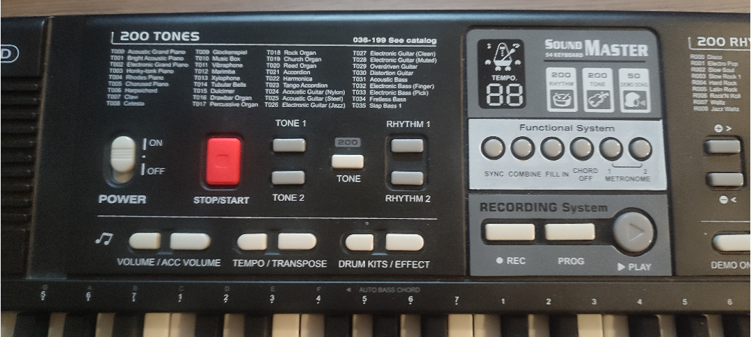Sound Master 54 Key Electronic Keyboard - photo 2