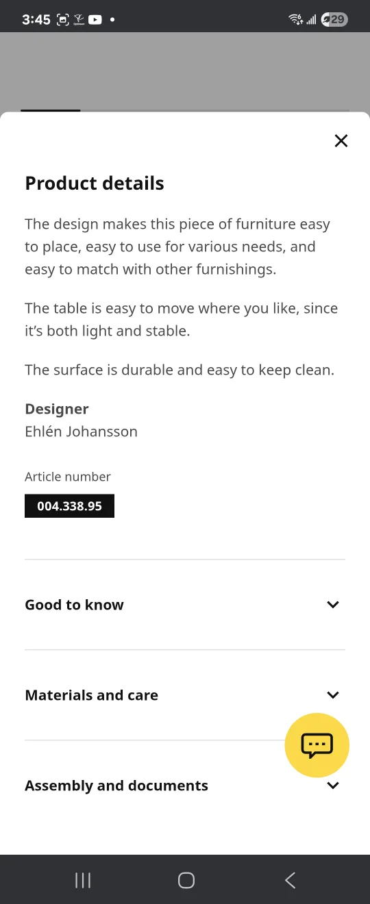 ONE IKEA Lindved Side Table, White (50 x 68 cm) #freecycle image indicator(4)