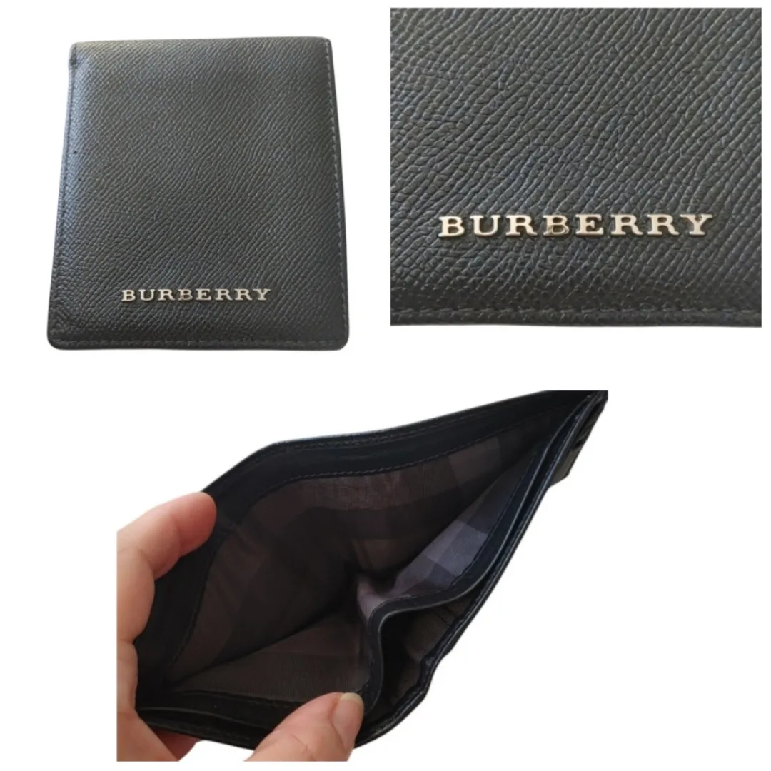 Burberry Black Leather Wallet image indicator(7)