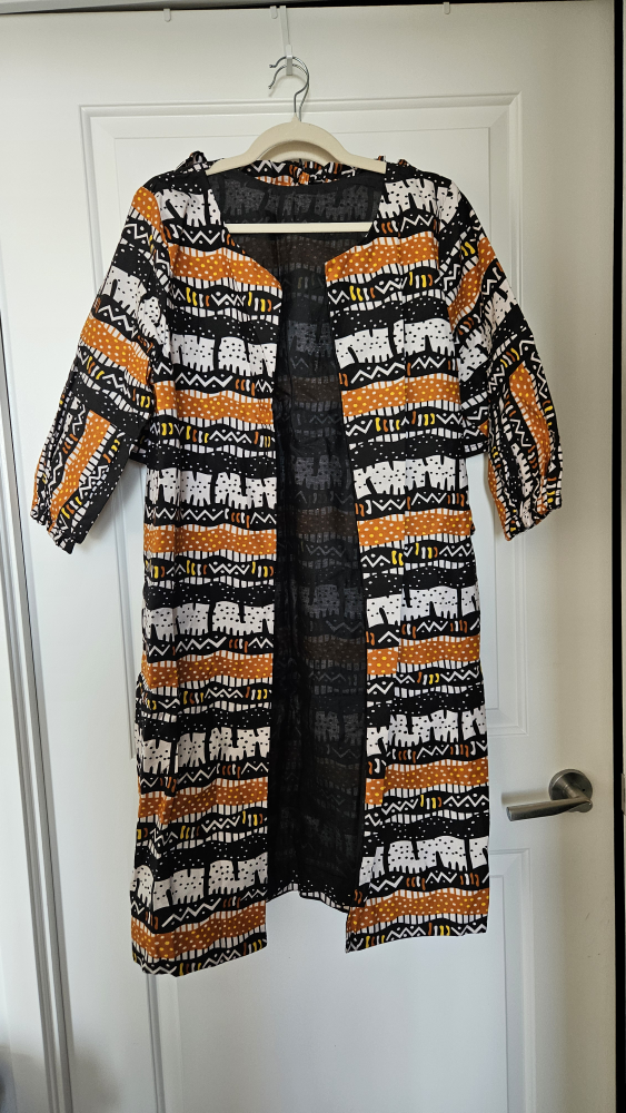 Patterned Duster Jacket and shorts set, Size Medium (6-8) - photo 5