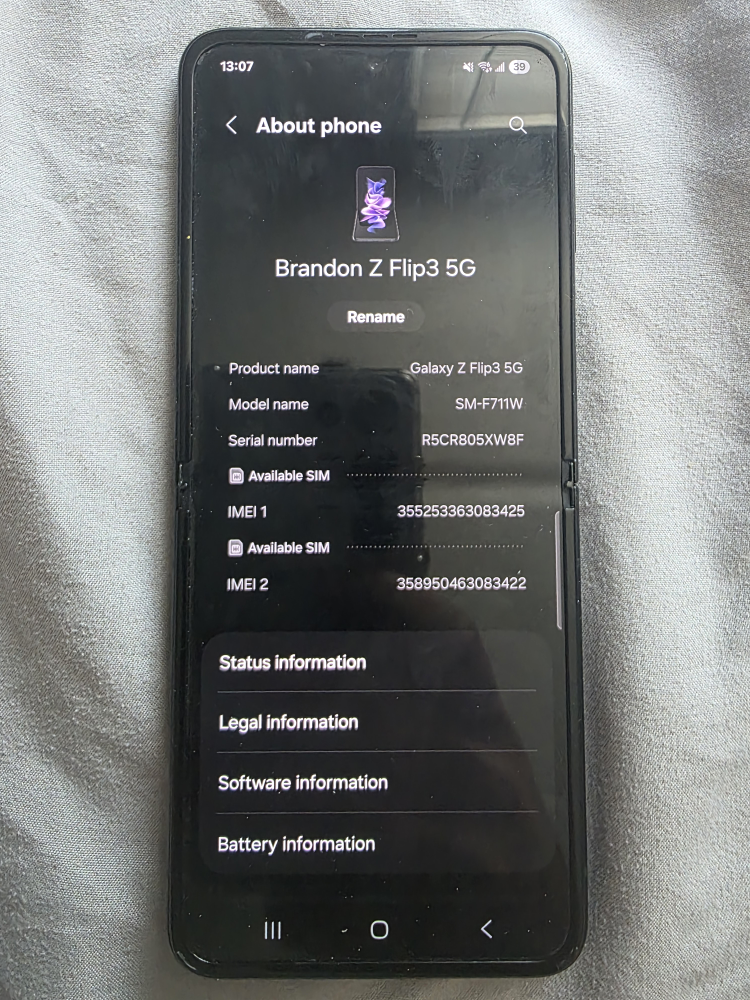 Samsung Galaxy Z Flip3 5G