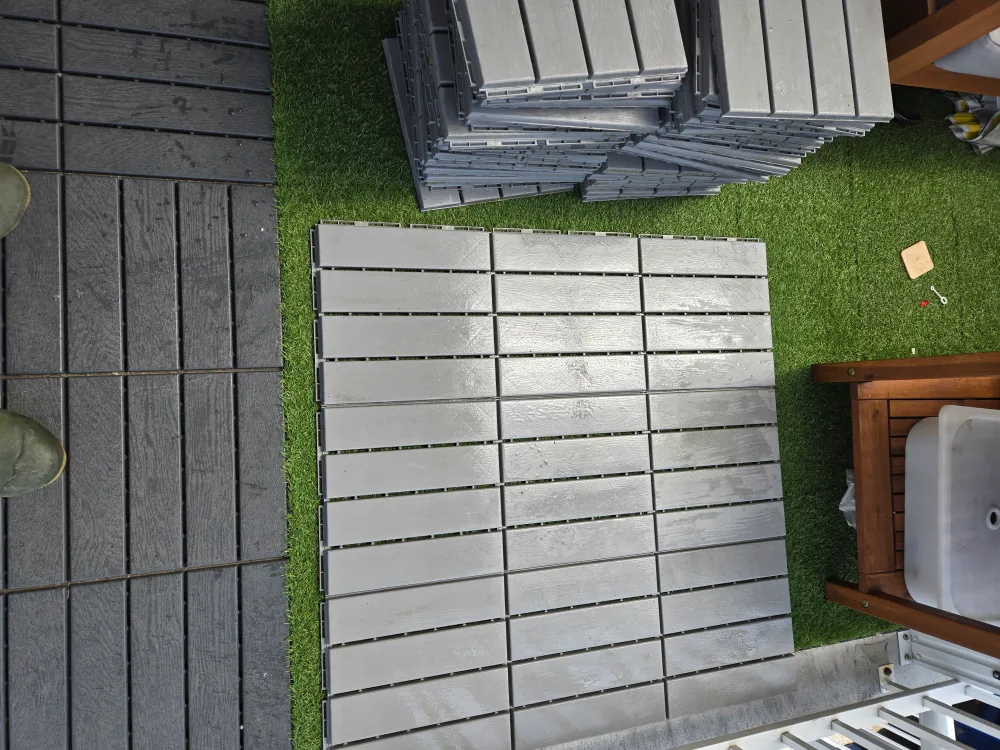 50 ikea runnen tiles light grey 1ft x 1ft image indicator(4)