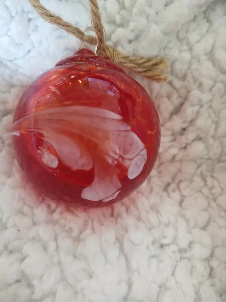 Set of Six hand blown Glass Ornaments image indicator(9)