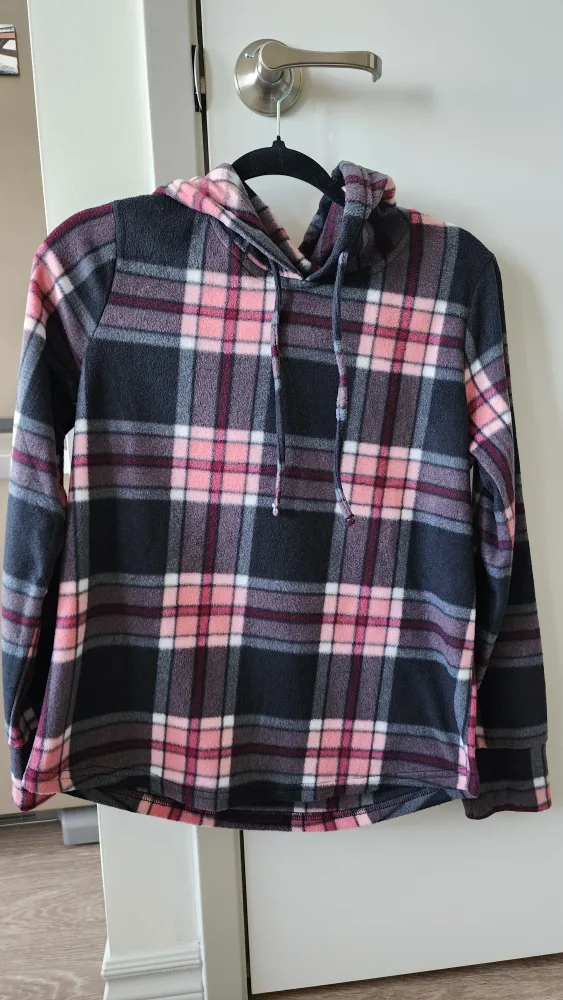 Women's Cuddly Canucks Plaid Hoodie - XS/S thumbnail