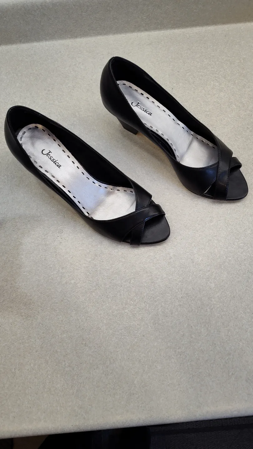 Jessica Black Wedge Heels image indicator(5)