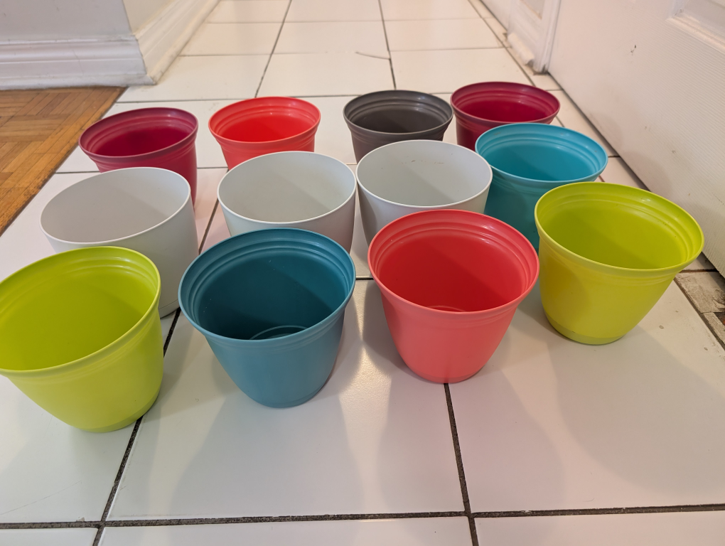 Assorted Colourful Flower Pots - photo 2
