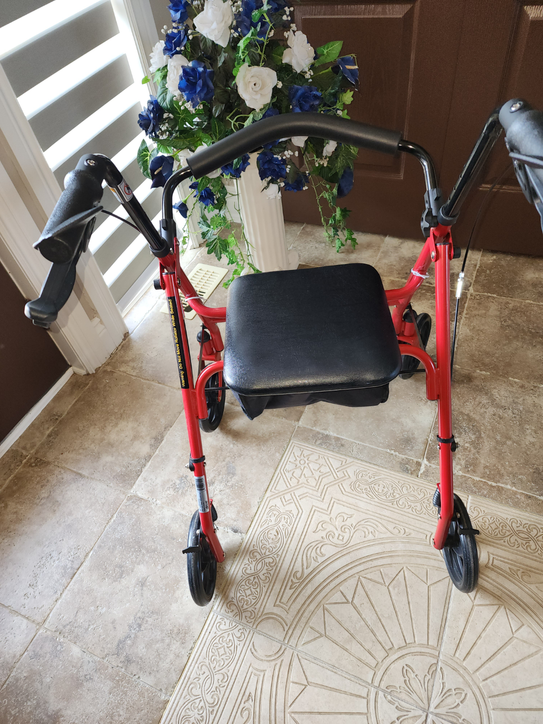 Red Walker with Seat