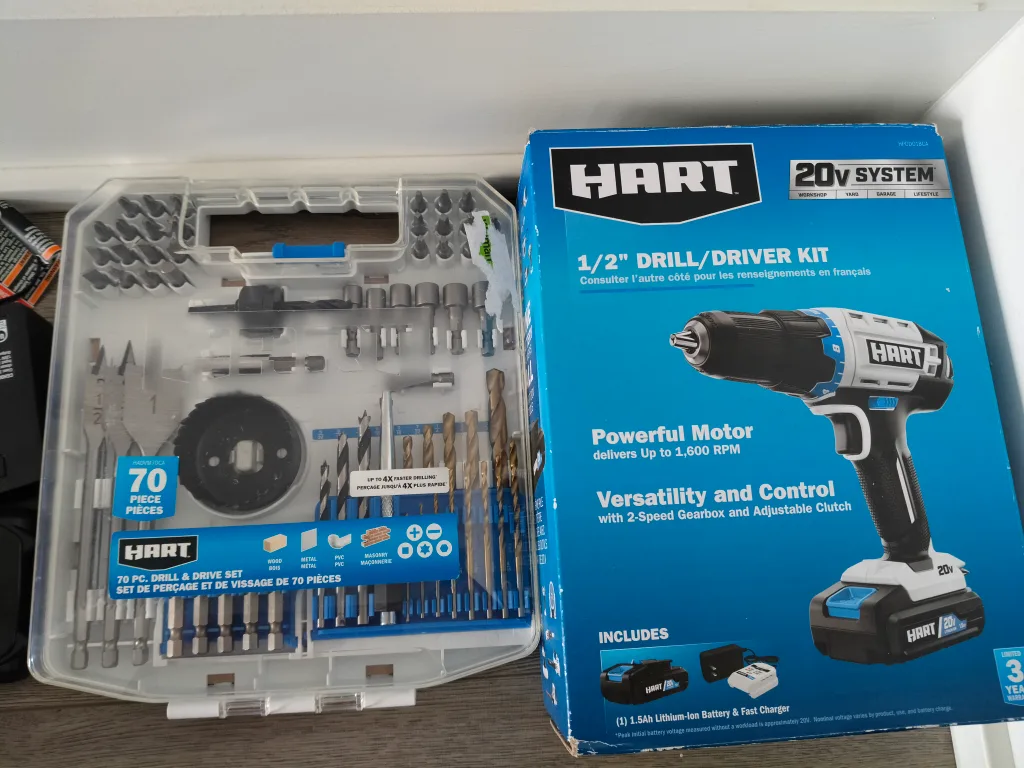 HART 20V 1/2" Drill/Driver Kit with 70-Piece Drill & Drive Set thumbnail