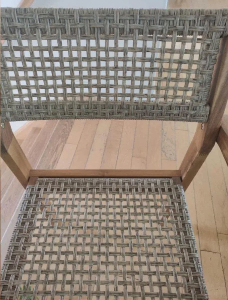 Set of 2 Woven-Seat Wooden Chair - unused image indicator(6)