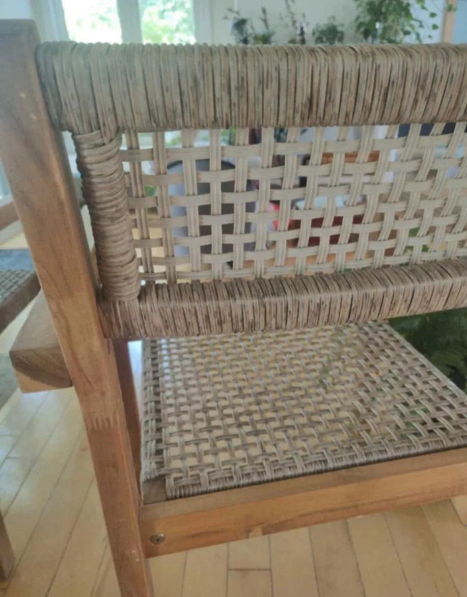 Set of 2 Woven-Seat Wooden Chair - unused image indicator(7)