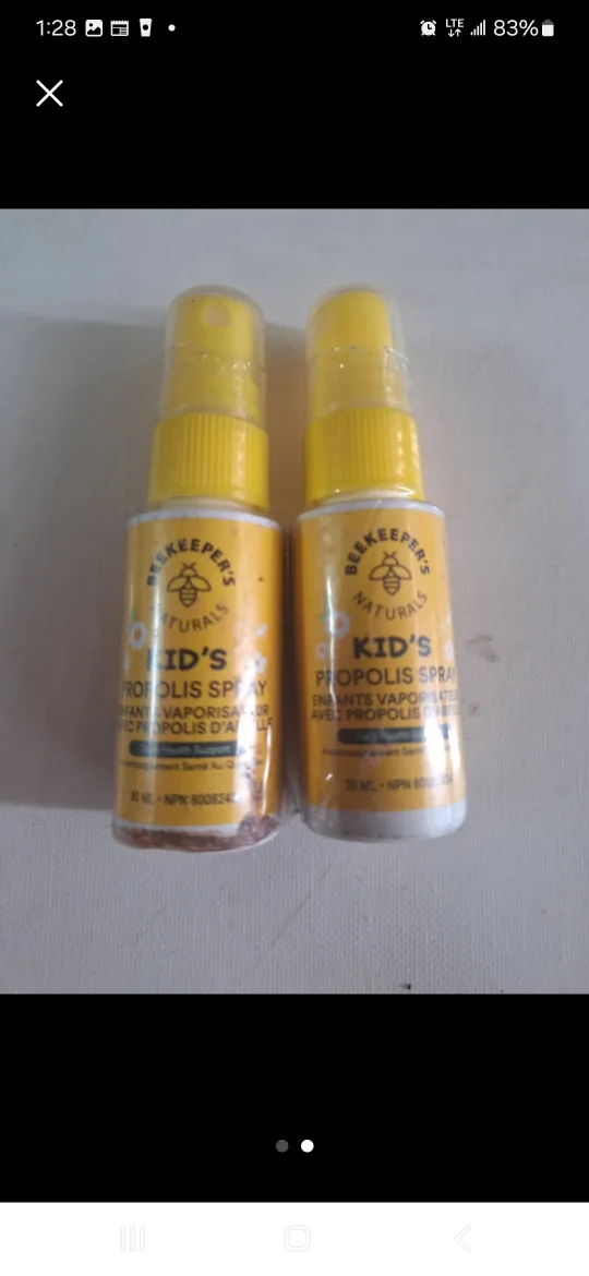 2 Bottles Beekeeper's Naturals Kid's Propolis Spray New Sealed image indicator(2)