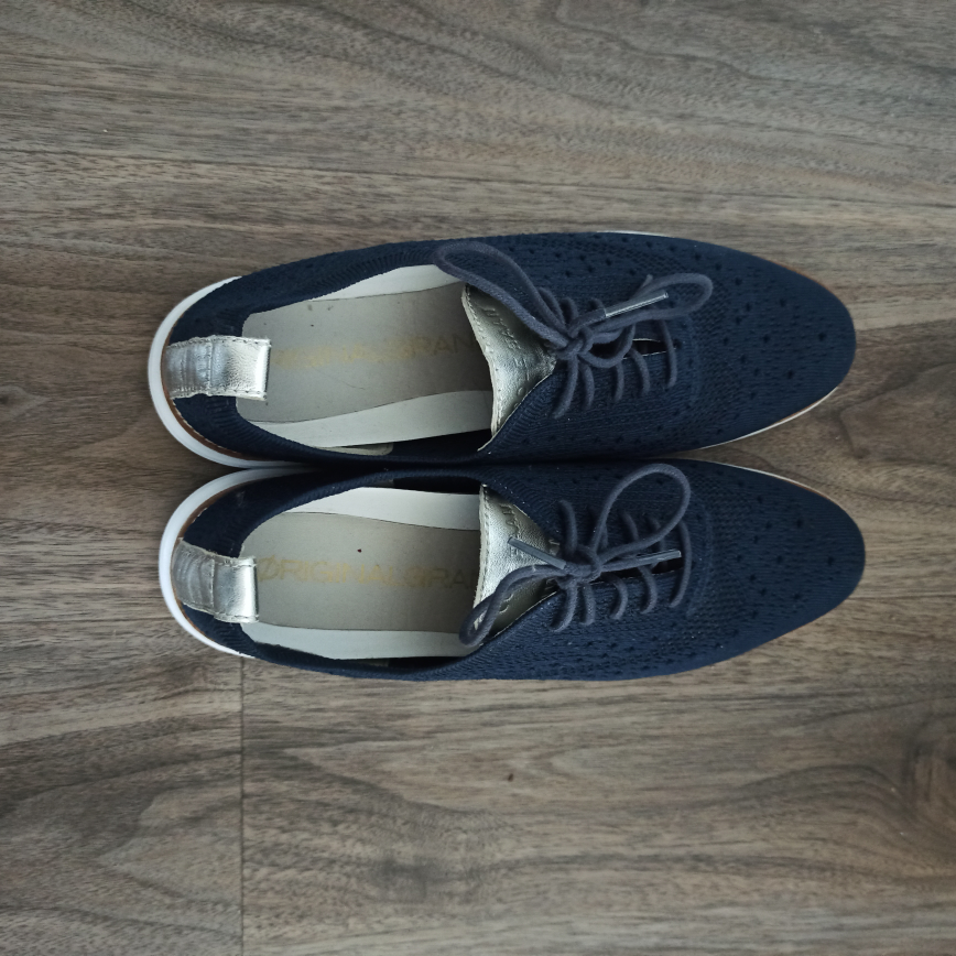 Cole Haan Blue Knit Oxford Shoes - photo 2