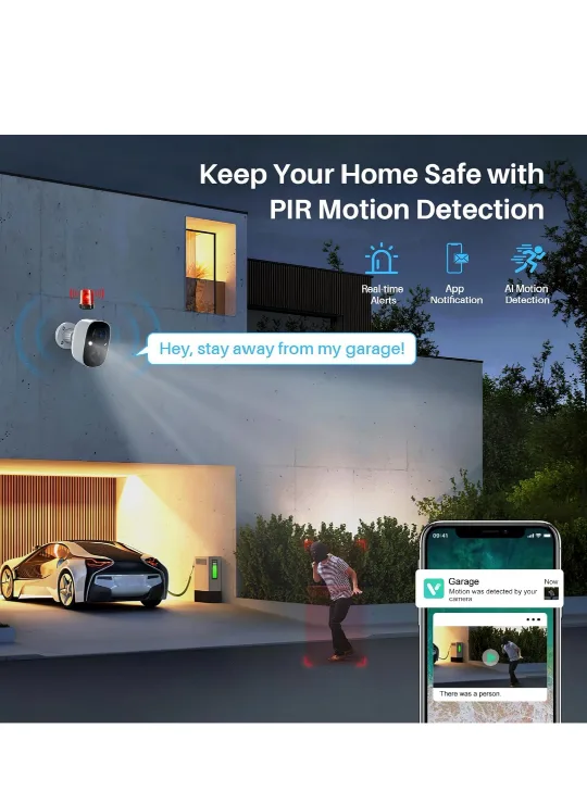Wireless, Battery Powered Security Camera image indicator(3)