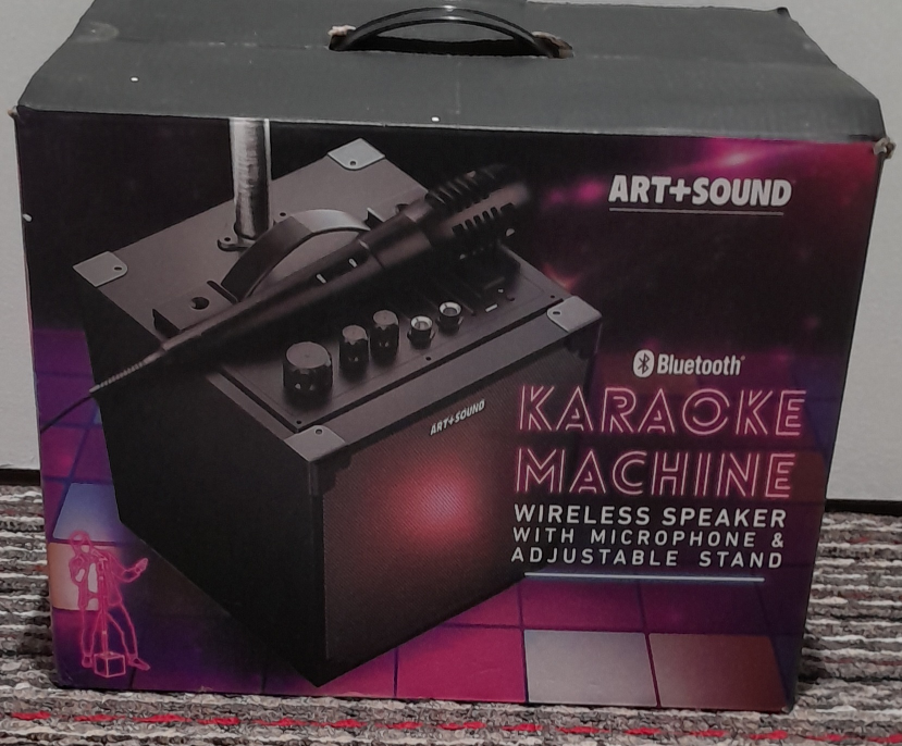 Art+Sound Karaoke Machine w/ Microphone & Stand