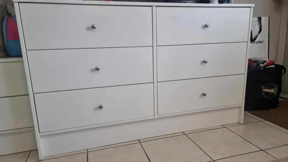 White Dresser and Nightstand Set thumbnail