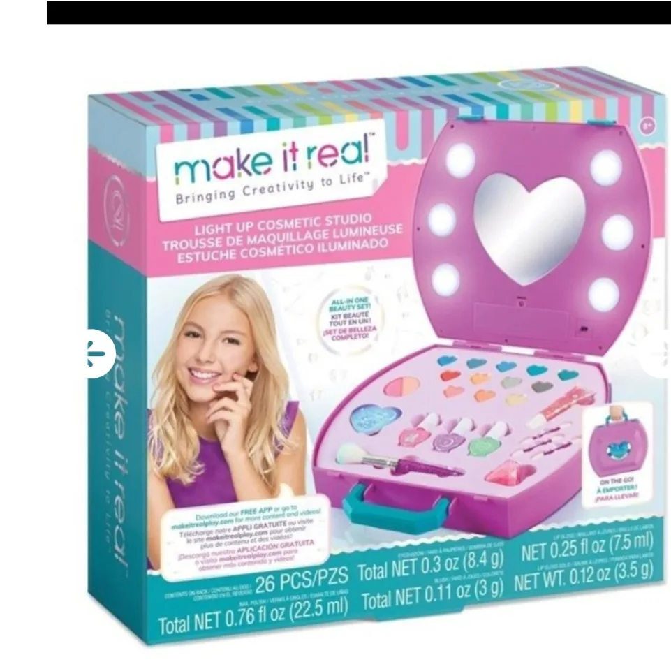 New Make It Real Light Up Cosmetic Studio Set thumbnail