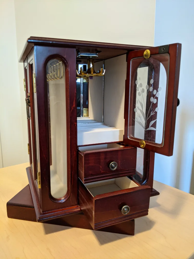 Wooden Jewelry Box Cabinet thumbnail