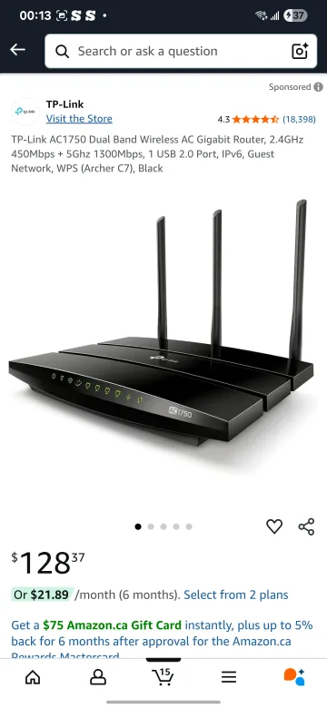 TP-Link AC1750 Dual Band Wireless AC Gigabit Router,  image indicator(6)