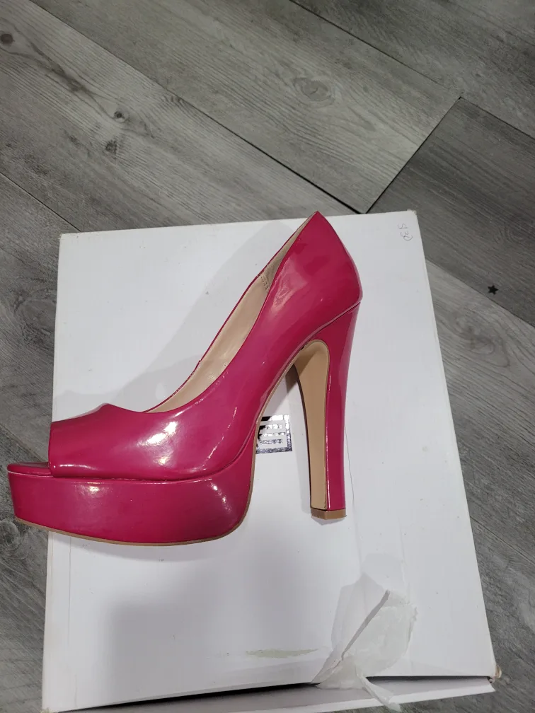 Signature Pink Platform Heels thumbnail