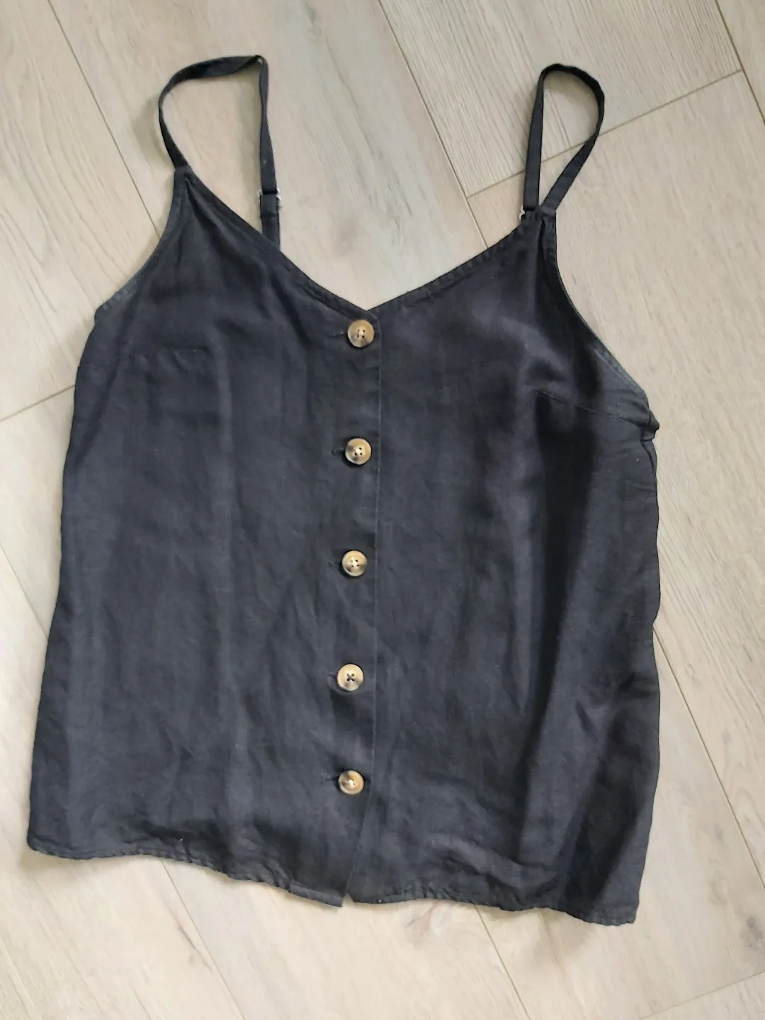 Black tank with buttons thumbnail