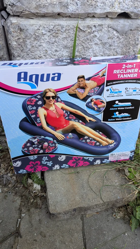 Aqua 2-in-1 Recliner & Tanner Lounger image indicator(2)