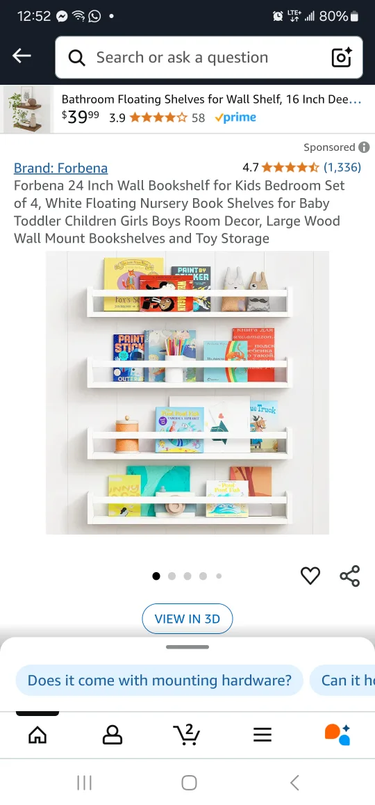 Floating Shelves Set of 4 thumbnail