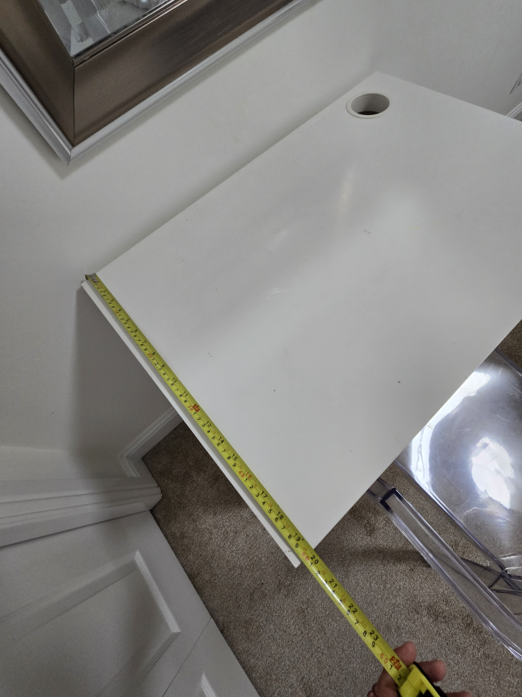 White Vanity Desk with mirror - photo 3