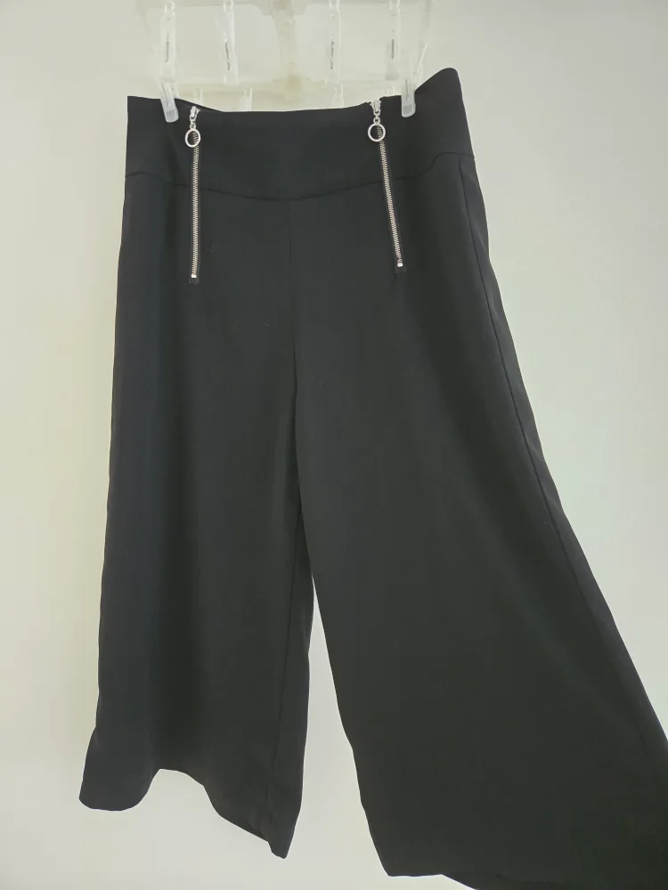 Black Culottes with Zipper Detail thumbnail