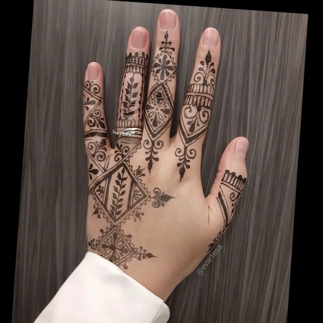 100% Natural Hengua Cones | Ultra Dark Mehndi Henna Stain image indicator(2)