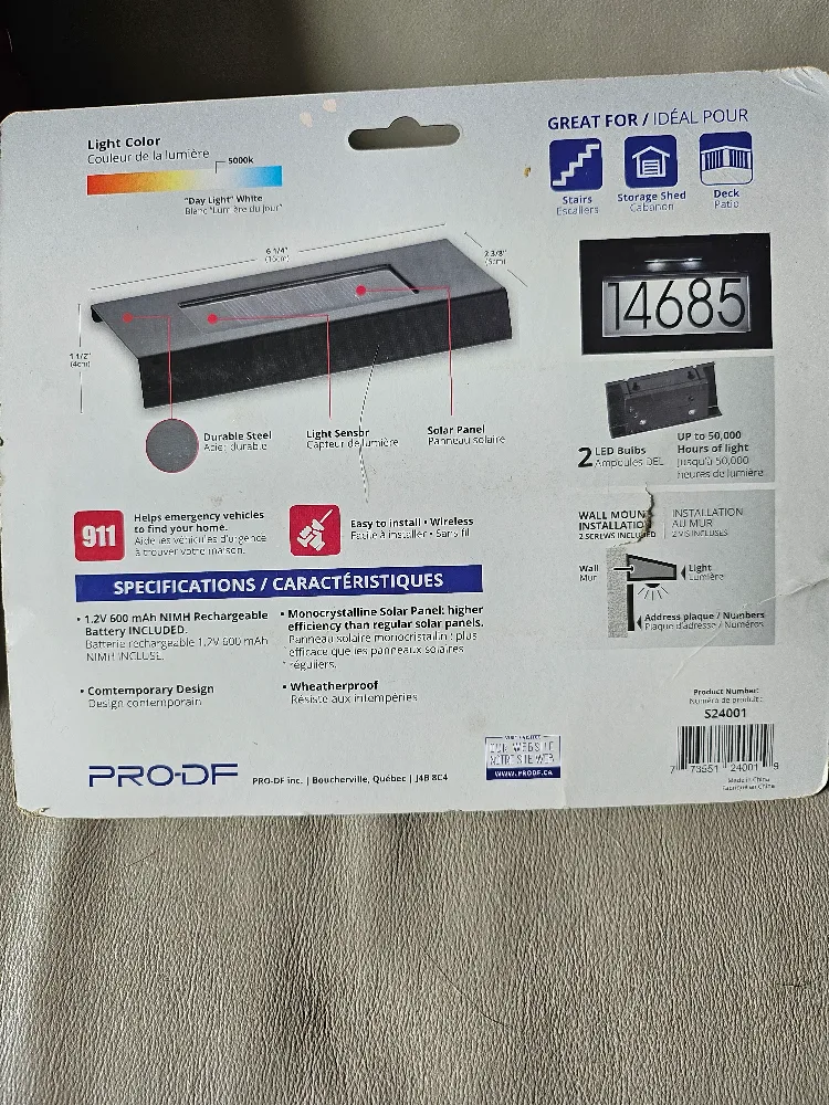 Solar LED Light for Address numbers image indicator(3)