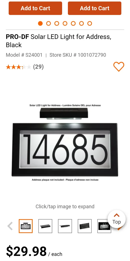Solar LED Light for Address numbers image indicator(6)