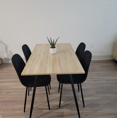 Wooden Dining Table with 3 chairs