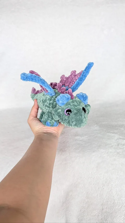 Handmade Crochet Dragon plushie only for preorder thumbnail