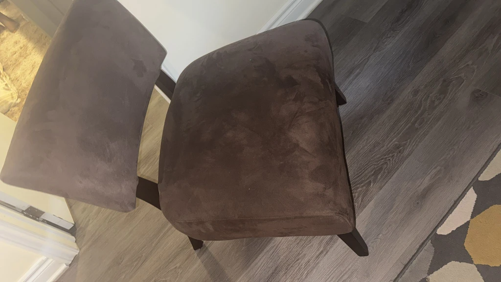 Wingback Chair - Brown Leather - photo 2
