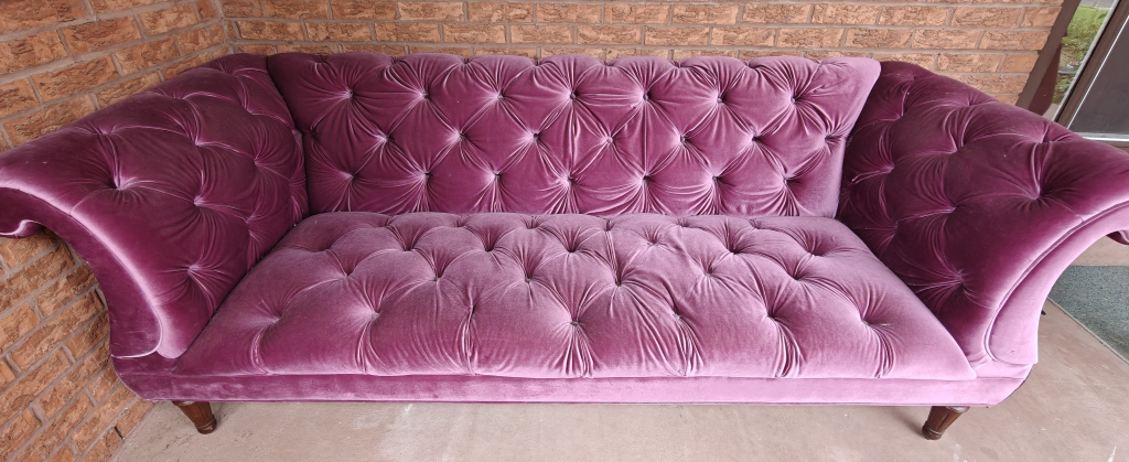 Plush Velvet Couch