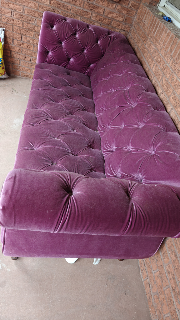 Plush Velvet Couch - photo 2