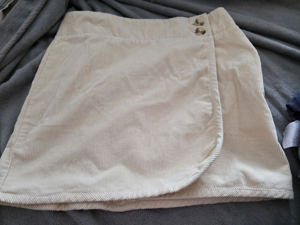 Cream Corduroy Wrap Skirt (Original tag still on skirt)