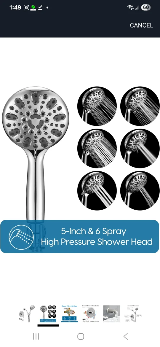 Chrome Tub Shower Faucet image indicator(2)