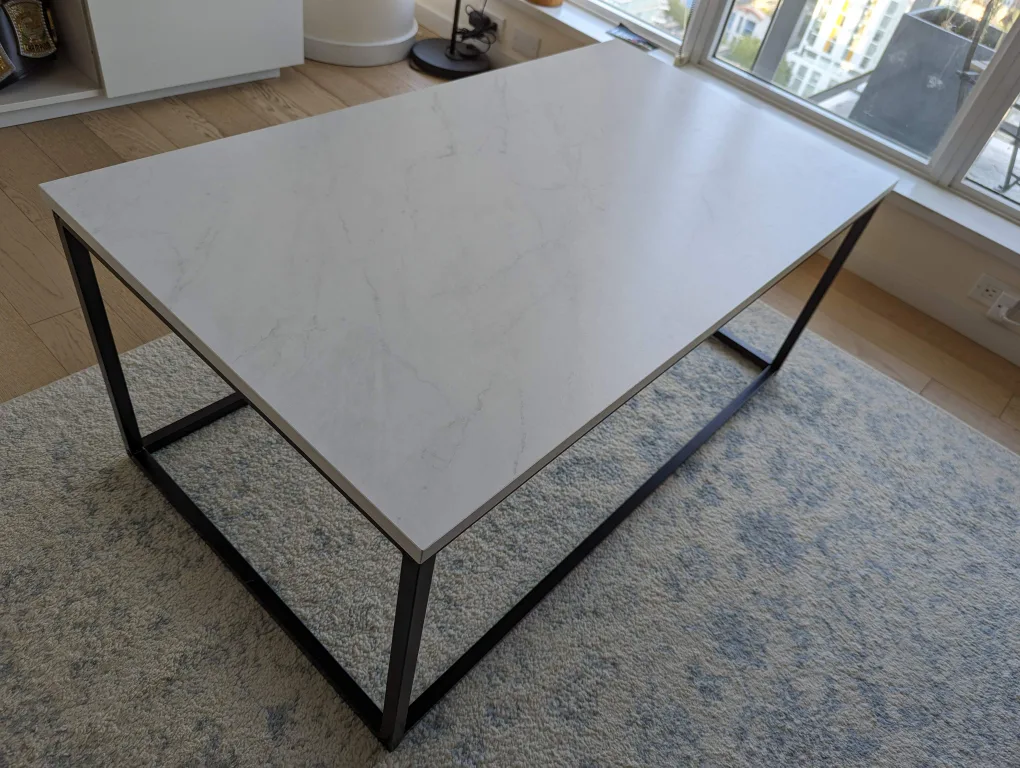 Modern Coffee Table - White & Black thumbnail