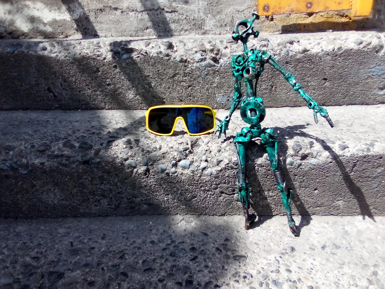 Unique Metal Sculpture and Sunglasses thumbnail
