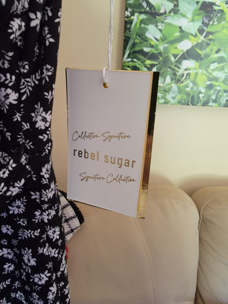 Rebel Sugar Black Floral Dress - photo 3
