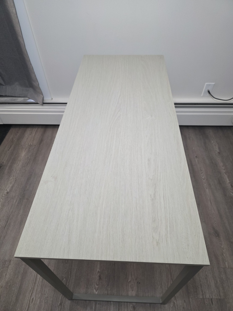 L-Shaped Corner Desk - Grey/Silver - photo 4