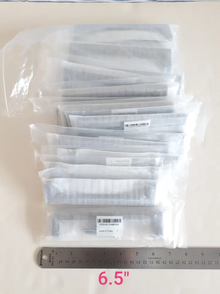 33 Black metal drawer pulls / cabinet handles NEW: 4 sizes image indicator(4)