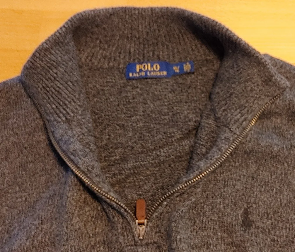 Polo Ralph Lauren Grey 1/4 Zip Sweater image indicator(8)