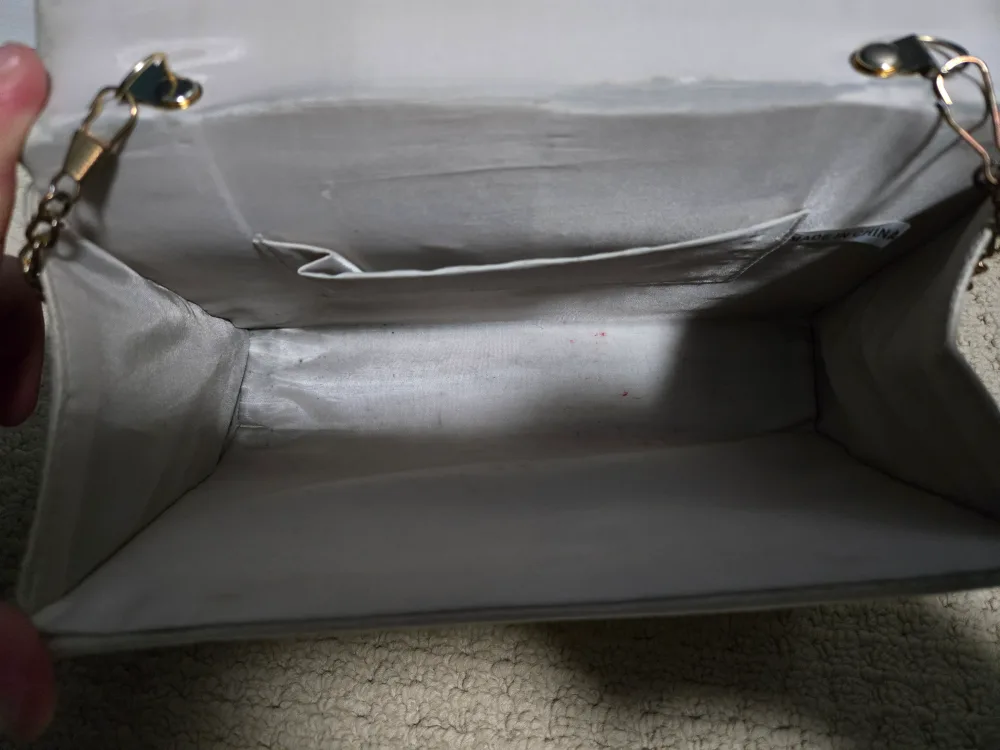 Clutch with Chain Strap - Beige image indicator(3)