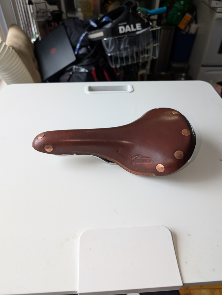 Brooks Swift  Leather Bicycle Saddle in Antique Brown - photo 2
